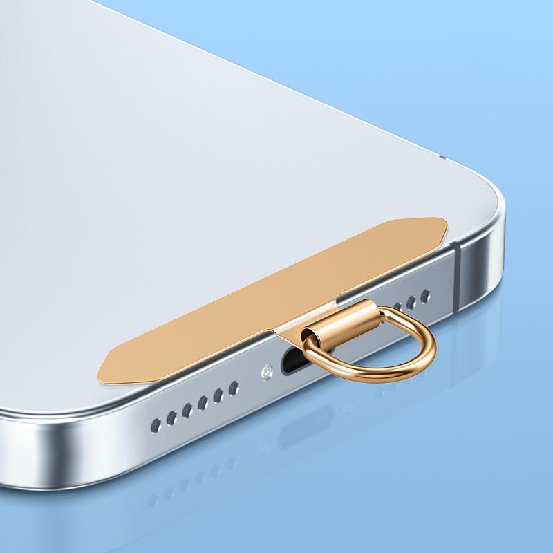 1/3/5 st Ultratunn Metall Telefon Lanyard Patch Hängande Klämma Fäste för iPhone Samsung Xiaomi Honor Universellt Telefonfodral