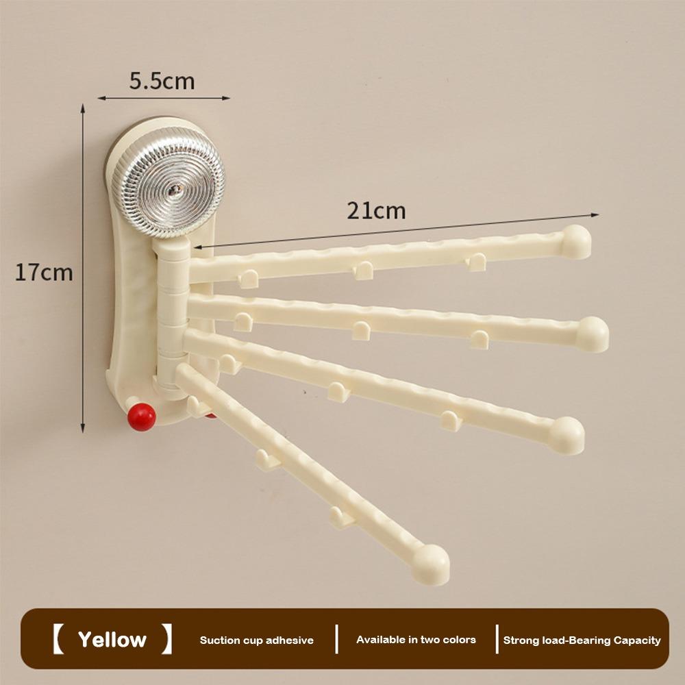 4-Bar Swivel Towel Rack Wall Mounted Towel Holder Towel Hanger Kitchen Bathroom