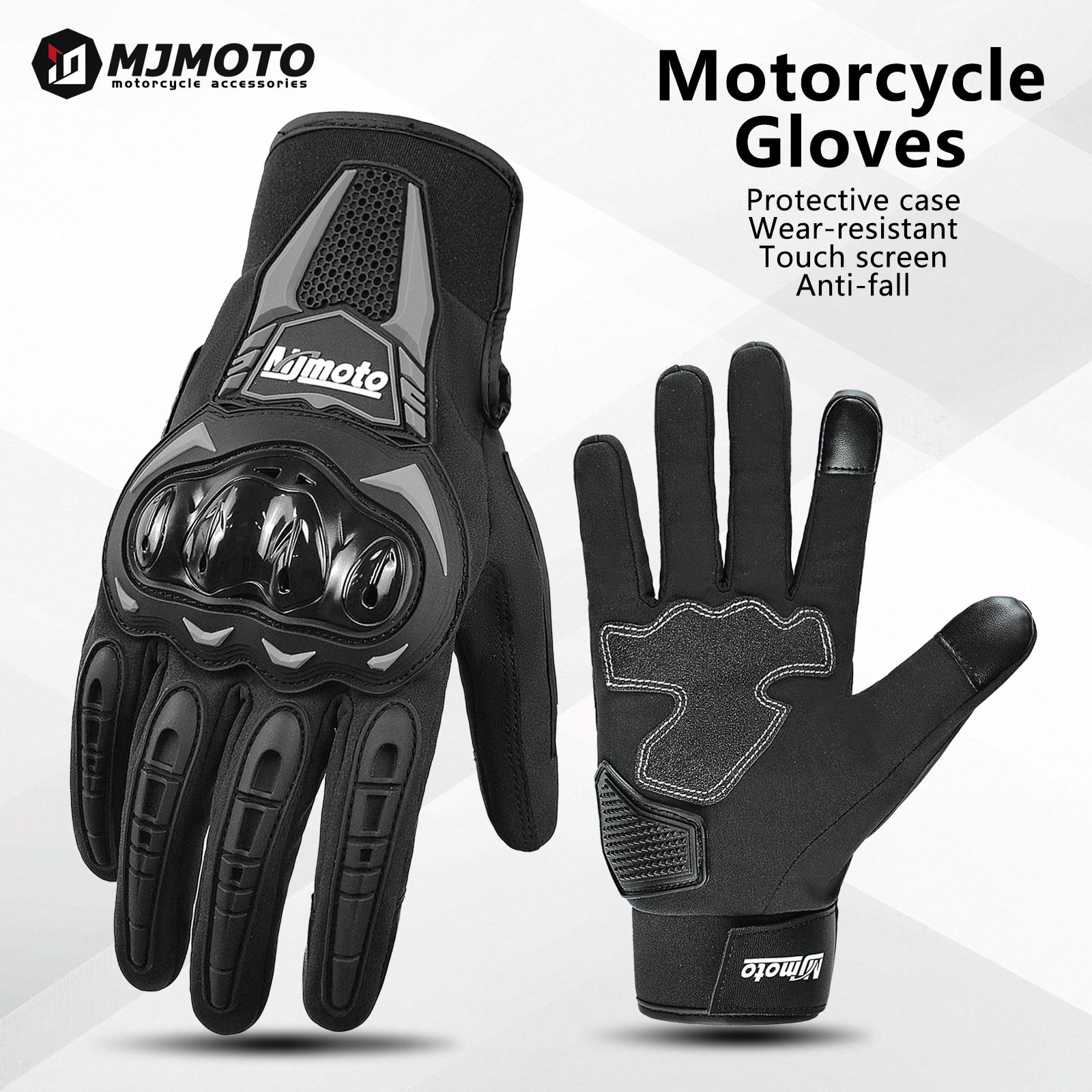

Autumn Winter Motorcycle Anti-fall Riding Gloves Waterproof Men Women Motocross Biker Glove Touch Screen Cycling MTB Luvas Moto M чёрный