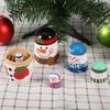 5pcs Christmas Handpainted Cute Wooden Matryoshka Dolls Russian Nesting Dolls Set Home