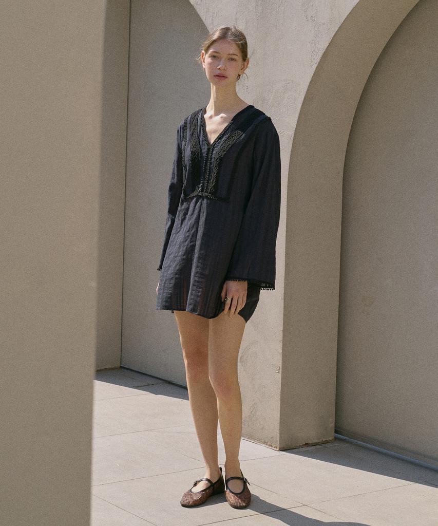 Atempo Kaftan Mini Onepiece_Black