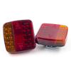 2PCS 12V 24V Wireless Magnetic LED Truck Tail Light Trailer Rear Signal Warning Brake Light Lamp Bus Caravans Campers Lorry