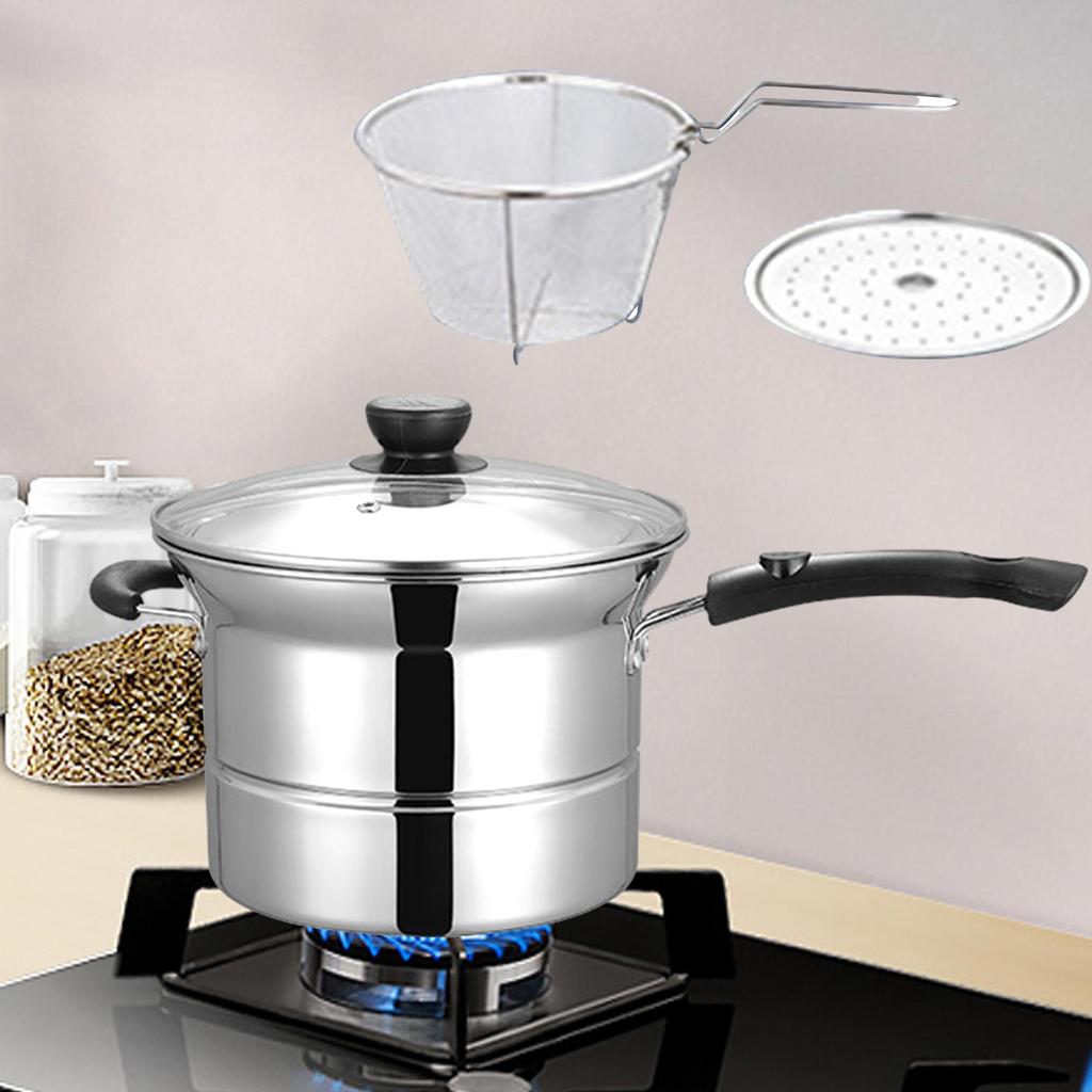 Saucepan with Lid Cheese Soup Portable Multipurpose Pasta Small Sauce Pot for Restaurants Kitchen Home Teahouse Restaurant