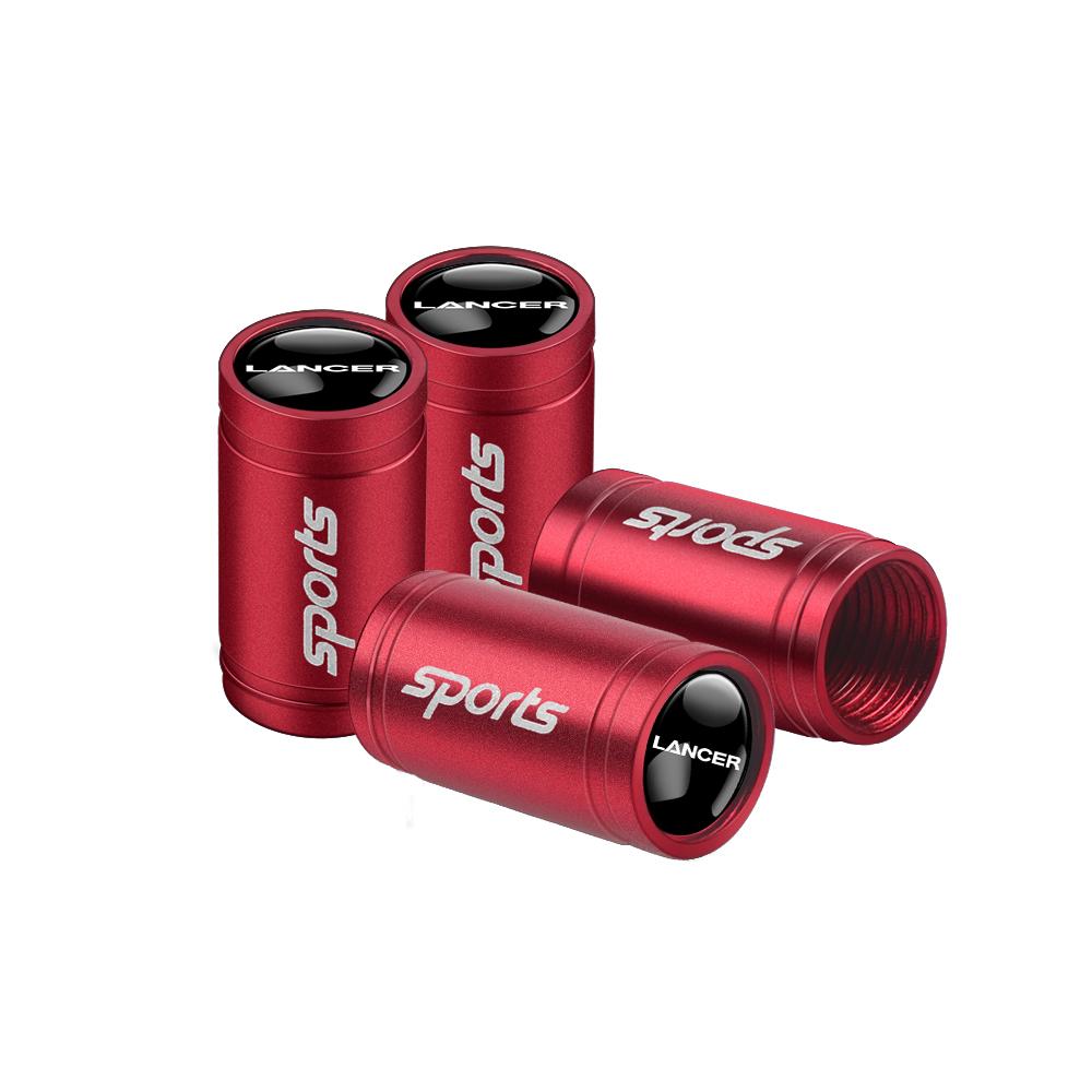 

Car Stying 4PCS Sports Emblem Metal Wheel Tire Valve Stem Caps for MITSUBISHI Ralliart Lancer Competition ASX EX LANCER AIRTREK