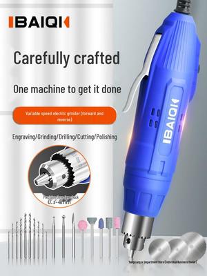 Mini Electric Grinder & Polisher: Forward/Reverse Jade Carving & Engraving Tool