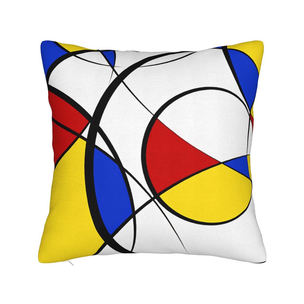 Piet Mondrian Abstract Pop Art 1960s Pillow Cover  Fashion Pillow Case For Office Car Home Decor Print Cushion Cover Gift Idea