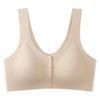 Large Size Ice Silk Front Open Button Bra Seamless Pregnant Women Breastfeeding Vest Gathering Anti-sagging Bra Wholesale