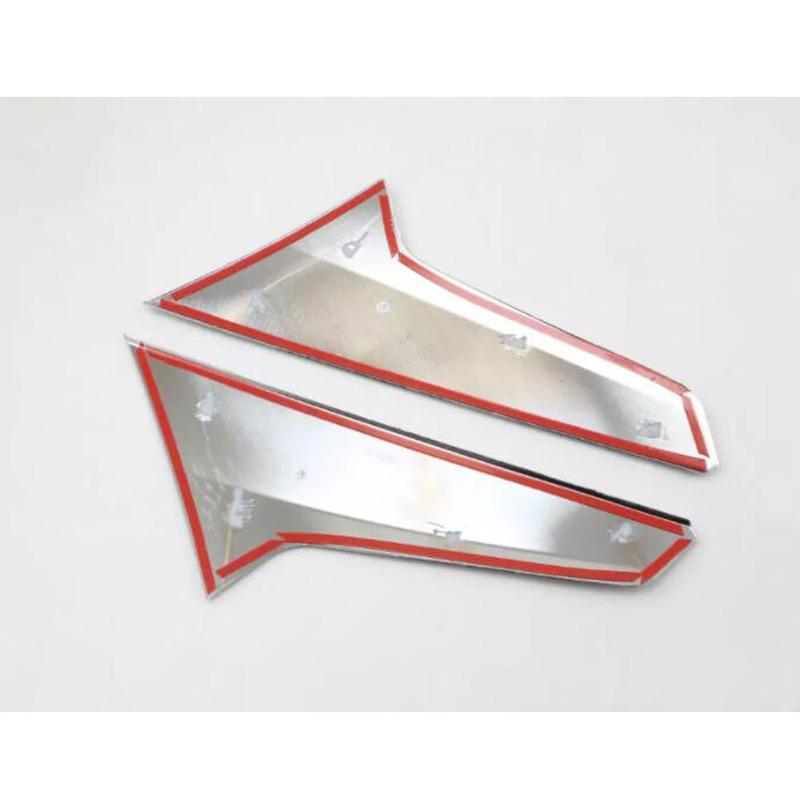 Car Styling Rear Tail Spoiler Side Triangle Molding Window Bezel Trim For Chevrolet Equinox Third GE 2017 2018