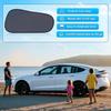 ZATOOTO Tesla Model Y Window Shades For Rear Window Sun Shade Semi Transparent Static Cling |  Fit -2024 | 95% UV & Heat Block | Privacy Protection |