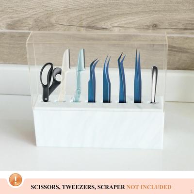 Display-Ständer Langlebig Acryl Verlängerungswerkzeuge Aufbewahrung Organizer Regal, 8 Löcher