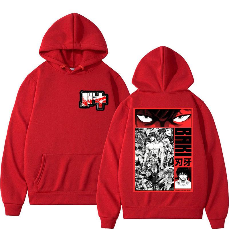 

Japanese Anime Baki Hanma The Grappler Hoodies Men Women Harajuku Vintage Manga Long Sleeve Casual Oversized Fleece 3XL