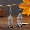 Bohemian Rhinestone Bell Tassel Earrings: Exotic Indian Ethnic Style