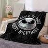 1pc. Nightmare Before Christmas Jack Skellington Throw Blanket, Cozy Blanket for Bed, Couch, Car Seat Cover, Gift Idea for Friends and Famil