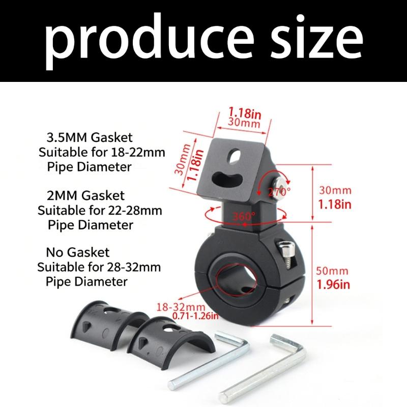 Universal Aluminum Motorcycle Headlight Brackets Spacer Included Upgrades Suitable for Most Bike Model for Night Riding