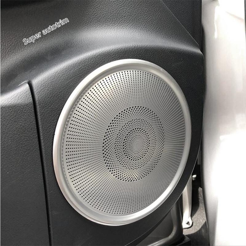 Car Door Speaker Loudspeaker Frame Decoration Cover Trim For Lexus RX RX450h 2016 - Stainless Steel Accessories Interior
