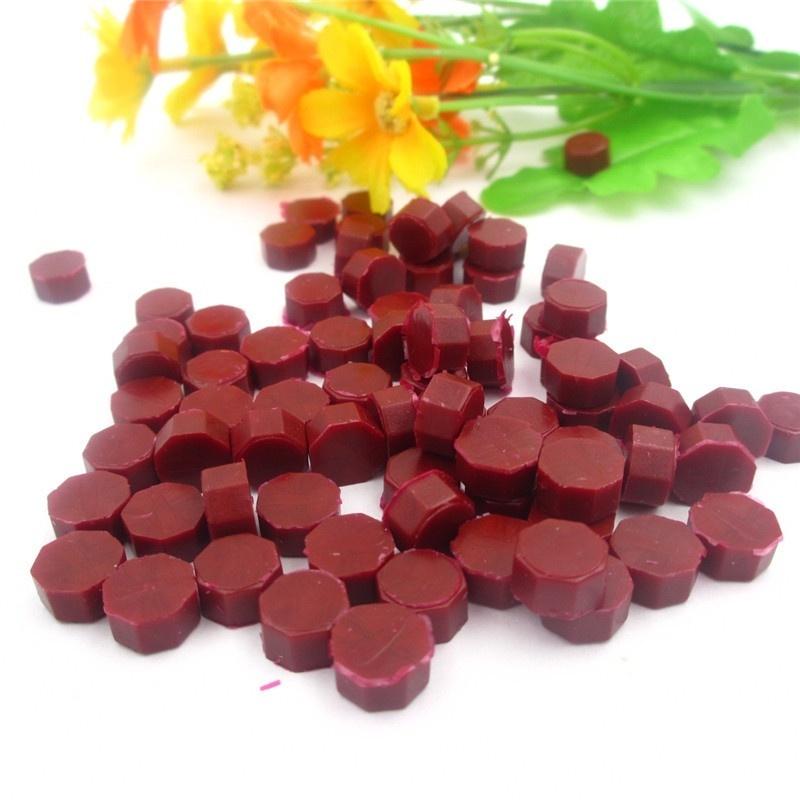 100 Teile/beutel Siegellack Perlen Stamping Wachs Siegel Briefmarken für Umschlag Dokumente Einladung Decor