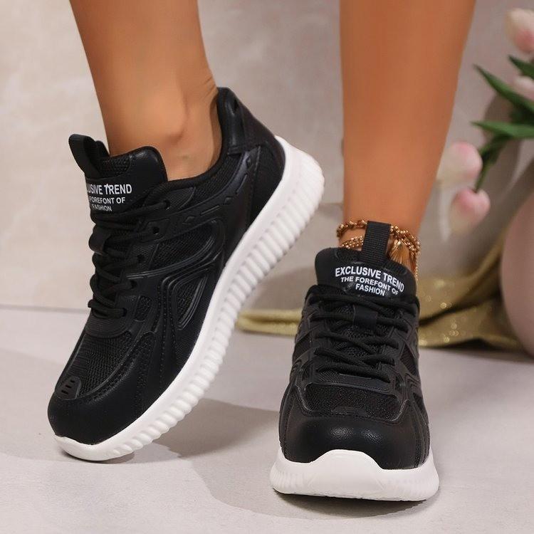Autumn Women's Flat Shoes New Lace Up Breathable Mesh Platform Shoes for Women Casual Sneakers Outdoor Fashion Women's Tenis