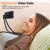 Lazy Neck Mobile Phone Holder Flexible Hanging Necklace Stand for Cellphone Tablet iPhone Huawei Xiaomi 161 Degree Bed