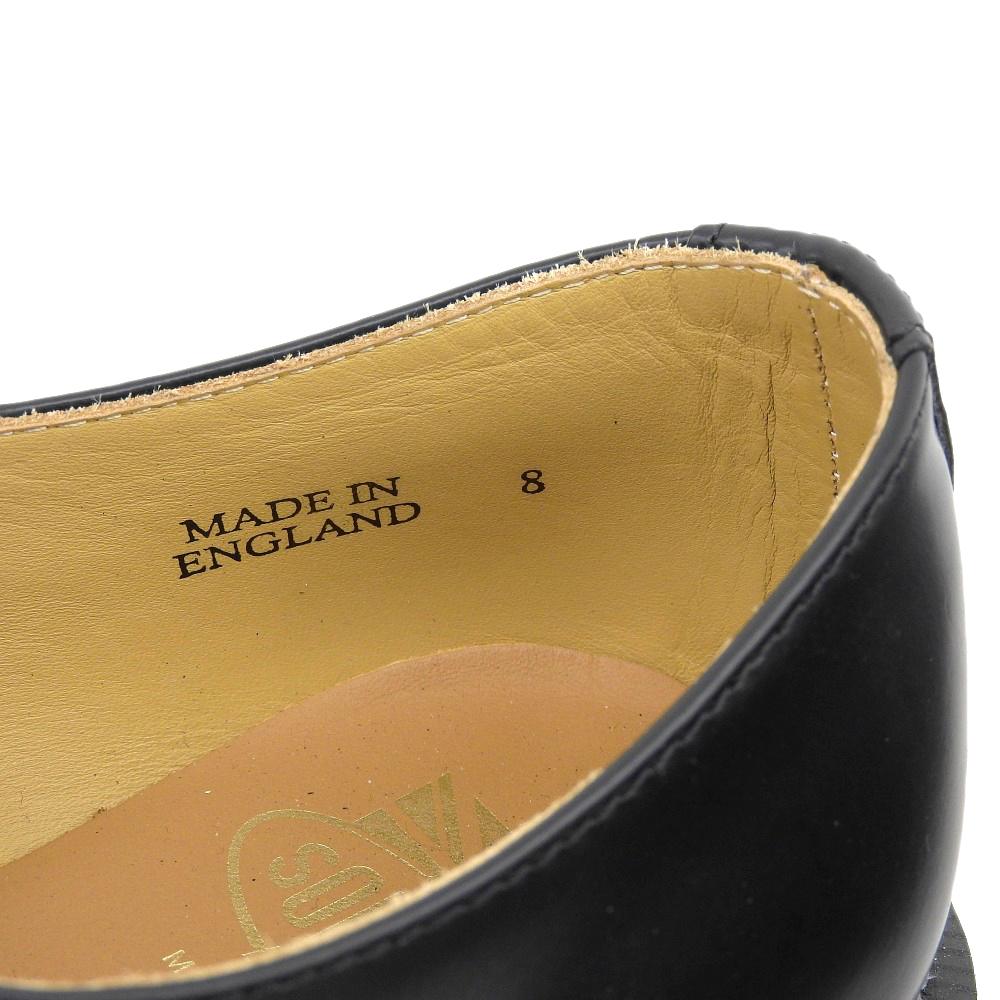 SOLOVAIR Excellent Condition Leather 3-eye Gibson Shoes for Men, Size 8 Shoes 8(UK) blackUsed