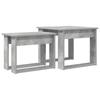 Coffee Table Set 2 Pieces Concrete Grey 50 X 52 X 42 Cm Engineered Wood