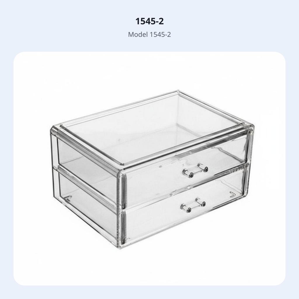 Clear Multi-Drawer Unit Removable Drawers Miniature Drawer Chest Transparent Design Debrisresistant for Makeup Users