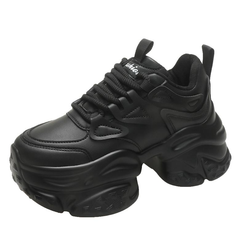 Fashion Aphixta Women Platform Sneaker Boots Brown Lace Up Autumn Winter Women Shoes Thick Botton Sole Boots Fashion Casual Shoes