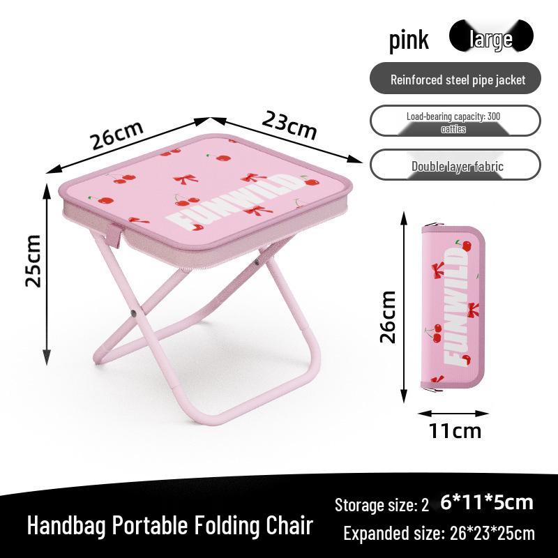 Portable Folding Stool and Pencil Case for Camping and Students