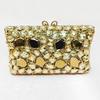 Silver Glass Women's Rhinestone Evening Bags Diamond Dinner Party Clutches Hollow Out Crystal Bag Wedding Banquet Christmas Gift