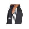 Adidas Womens Essentials 3-Stripes Lifestyle Woven Parachute Tracksuit Bottoms Black/White Women Streetwear JE1306