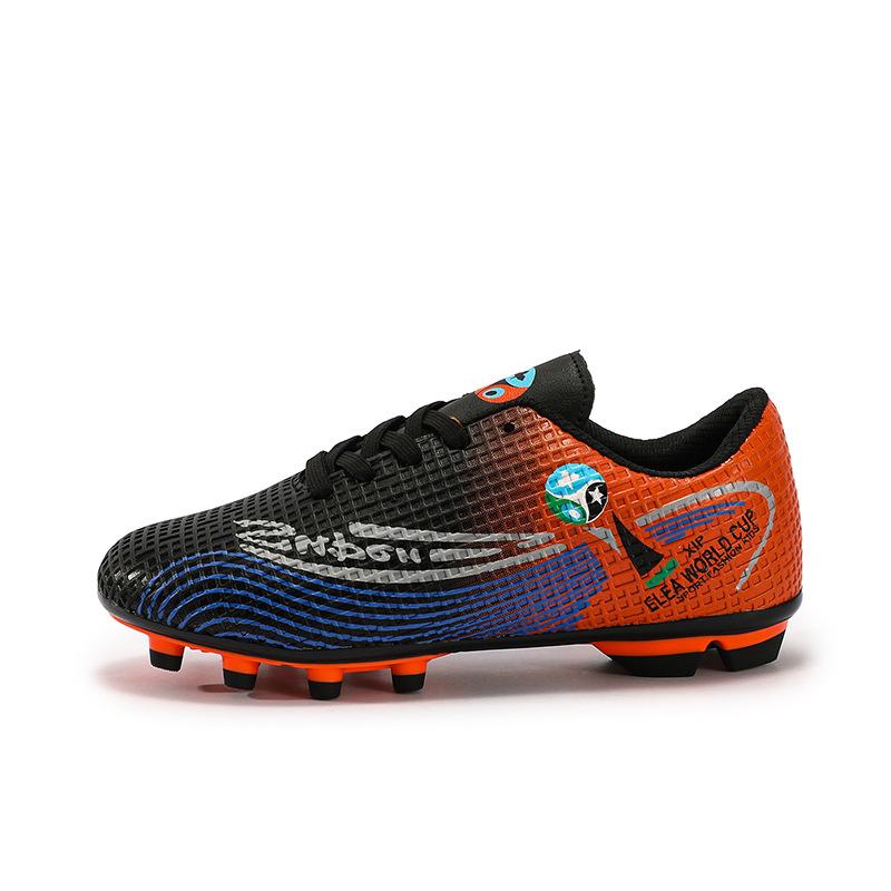 New football shoes men's and women's TF students anti-skid competition children's adult long nails high top AG training shoes MBW507
