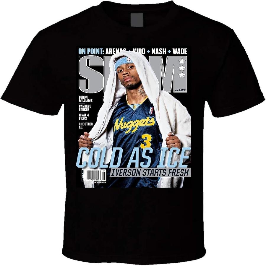 Футболка унисекс Allen Iverson Slam Cover Черная(1) S