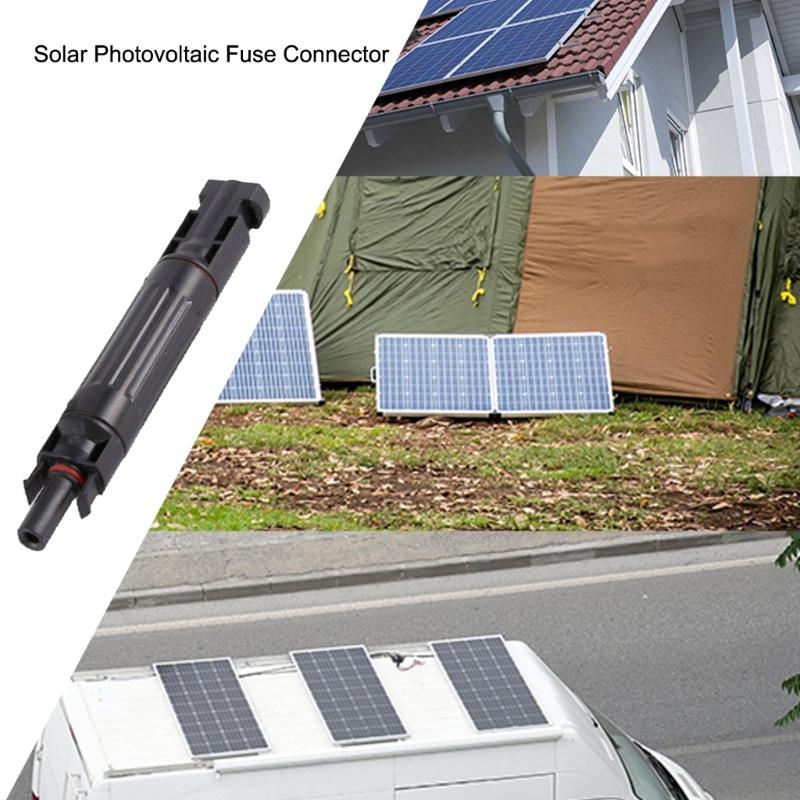 High Defense Solar Fuses Connectors IP67 Rate Fuses Adapters for Reliable Outdoor Use In Harsh Weather Conditions