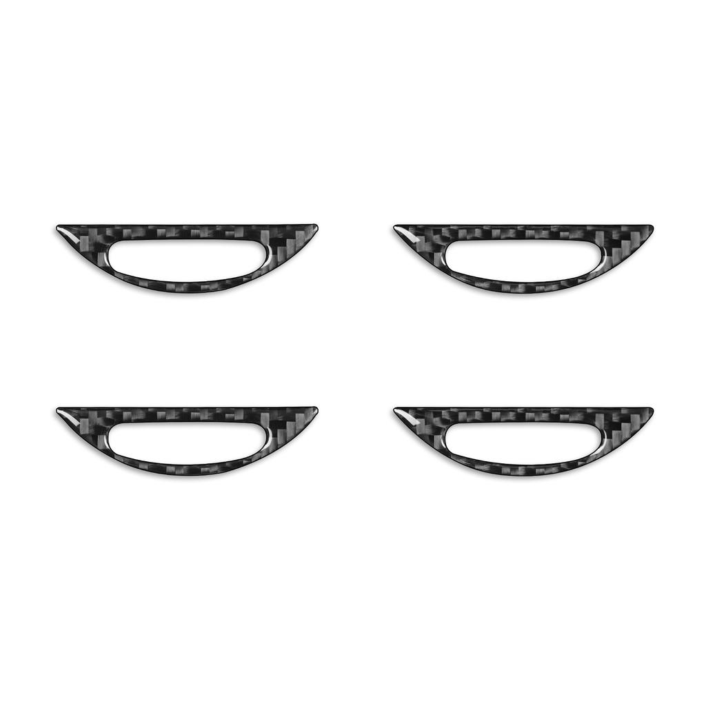 Red Carbon Fiber Air Conditioner Outlet Trim Cover Car Interiors Accessories Decoration Sticker For Benz M-class W164 2005-2011