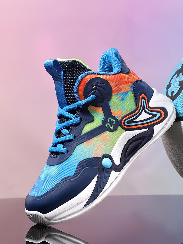 Tênis de Basquete Infantil Malha Respirável Tênis da Moda para Meninos Tênis Esportivo Escolar para Meninas Tênis Casuais Infantis Atlético para Exterior