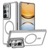 For Samsung Galaxy S26 Ultra Magnetic Case Clear Back Cover with Lens Cover Kickstand