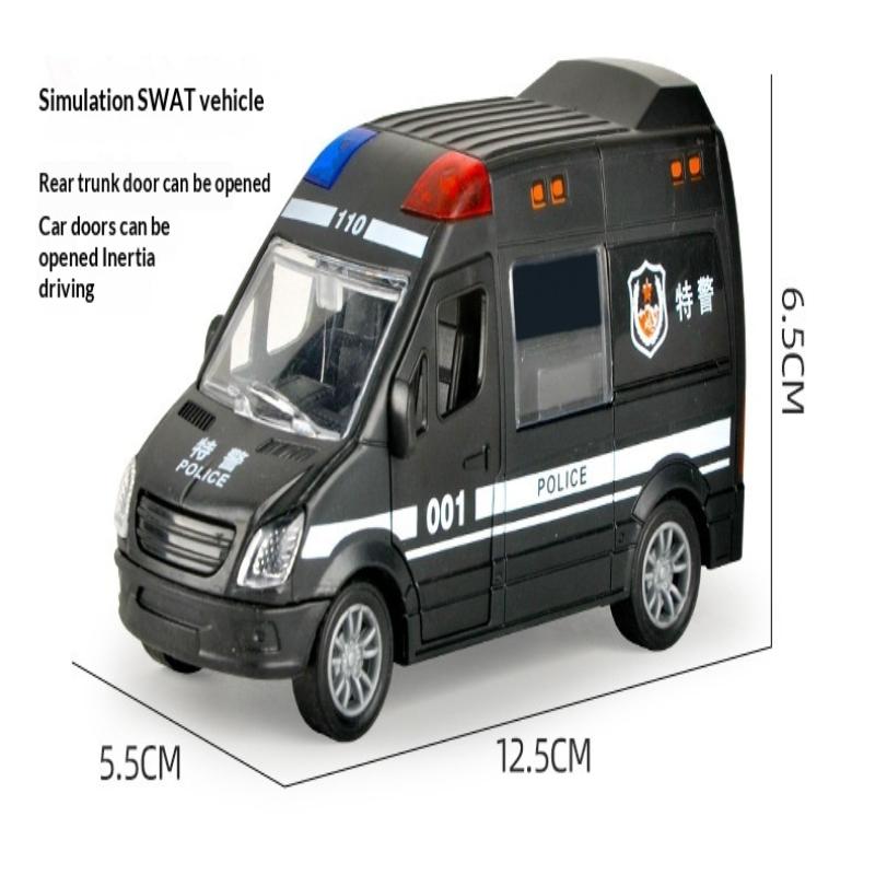 Feuerwehr Rettungswagen Polizeiauto Modellset Öffnungsbare Türen ABS Material für Kinder Pädagogisches Spielzeug Geschenke