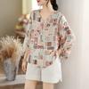 DIMANAF 2026 Women Plus Size New Summer Beach Blouse Shirt Thin Casual Loose Lady Tops Tees Print Shirts