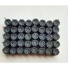 80 PZ(per 20 auto) Ruote in Lega per Auto 1/64 con Pneumatici per Hot Wheel/Matchbox/Domeka 1:Modellino Auto in Lega 64
