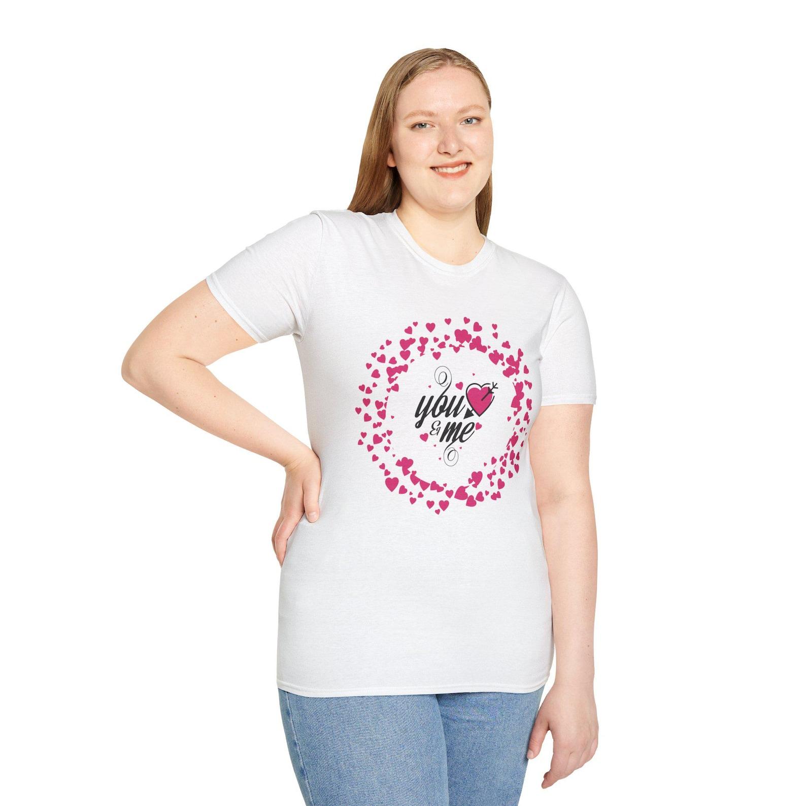 Love Me Ring-Spun Cotton Unisex T-Shirt, Romantic Heart Tee M