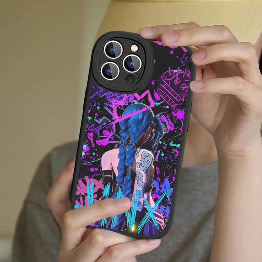 

Graffiti Arcane Jinxs Phone Case Hard Leather For IPhone 14 13 16 Mini 15 14 11 12 Pro Max Plus Fundas iPhone 15
