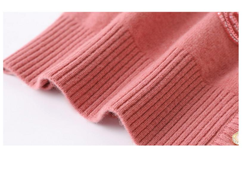Damen 100% Woll-Cardigan-Mantel - Herbst/Winter 2025 Kollektion, Perfekt für Mittelalte & Ältere, Locker sitzender Pullover.