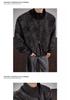 Men's Tie-Dye Leather Bomber Jacket with Stand-Up Collar - Trendy Autumn Heavyweight Outerwear