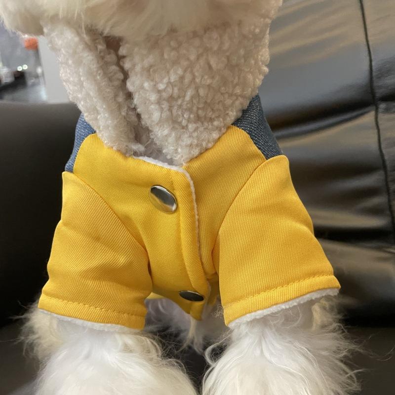 Dog Warm Parkas Cat Autumn and Winter Style Small and Medium-sized Dog Teddy Bear Teddy Bear Schnauzer Clothes Puppy