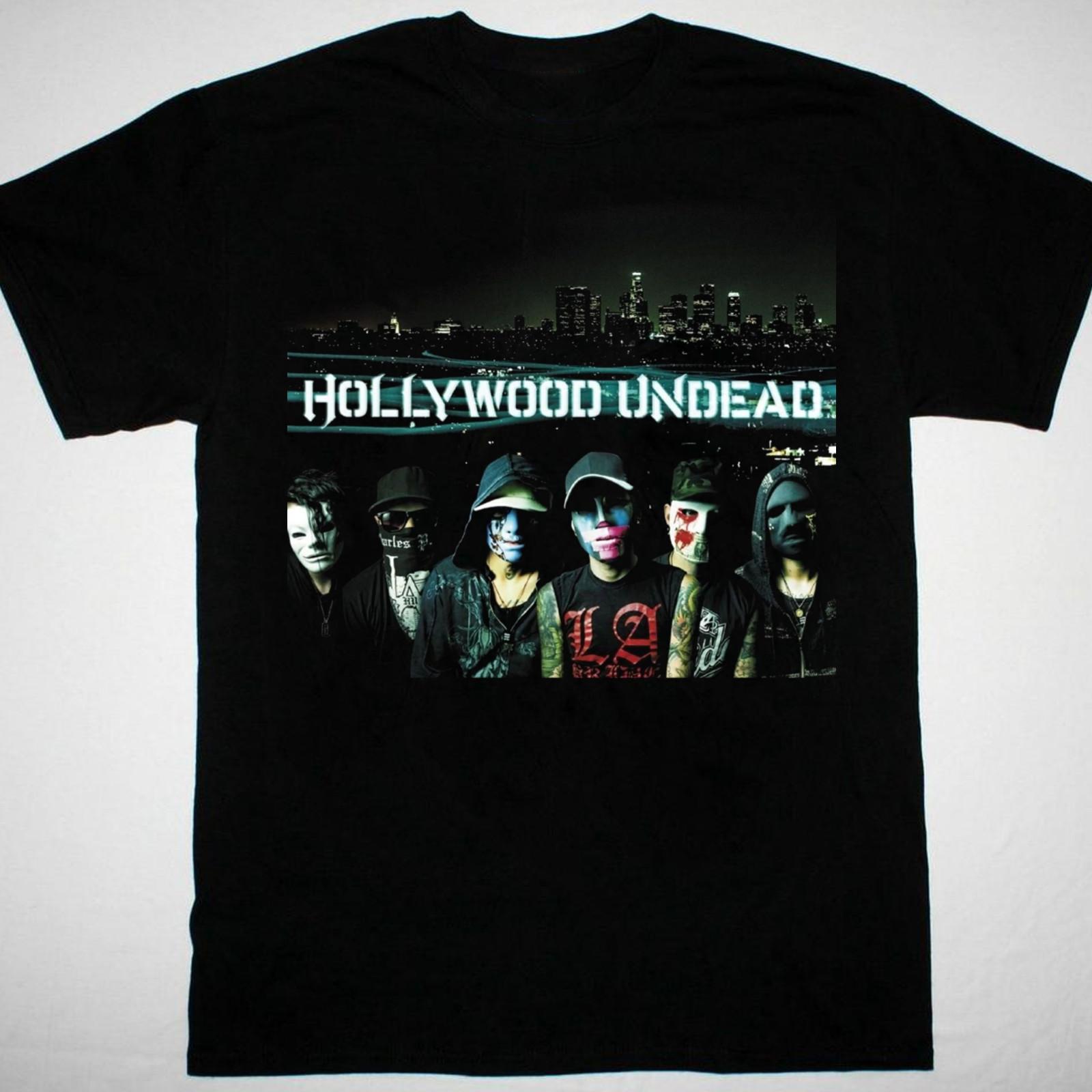 Hollywood Undead Poster Men T-shirt Black Cotton All Sizes XXXL