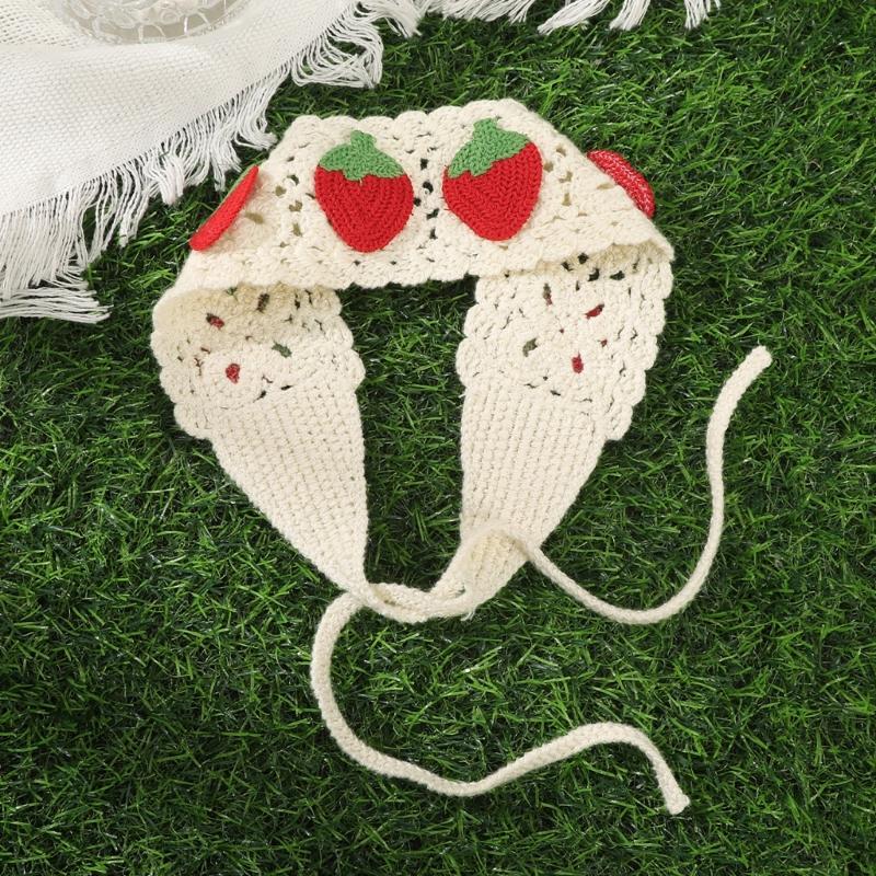 Women's Headbands Triangles Headscarves Elastic Lovely Pattern Hair Scarf Women's Girls Hair Accessory