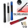 3cm/5cm/12cm Universal Car Short Radio Antenna Carbon Fiber Car Roof Antenna Radio Aerial FM/AM Metal Receiving Antennas