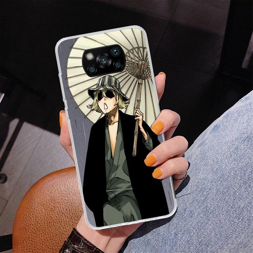Bleach Kisuke Urahara Phnoe Case for Xiaomi Poco X5 X6 X7 Pro X4 Gt F7 Ultra M8 M7 Redmi 15C 15 13C 13 12C 12 Unique Cover Coque