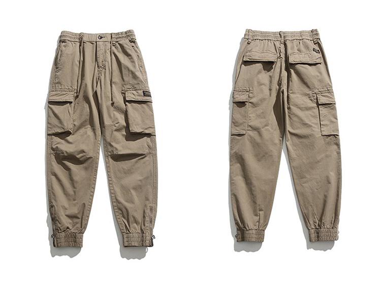 Men's Retro Camouflage Cuffed Overalls - Loose Fit, Plus Size, Spring/Autumn.