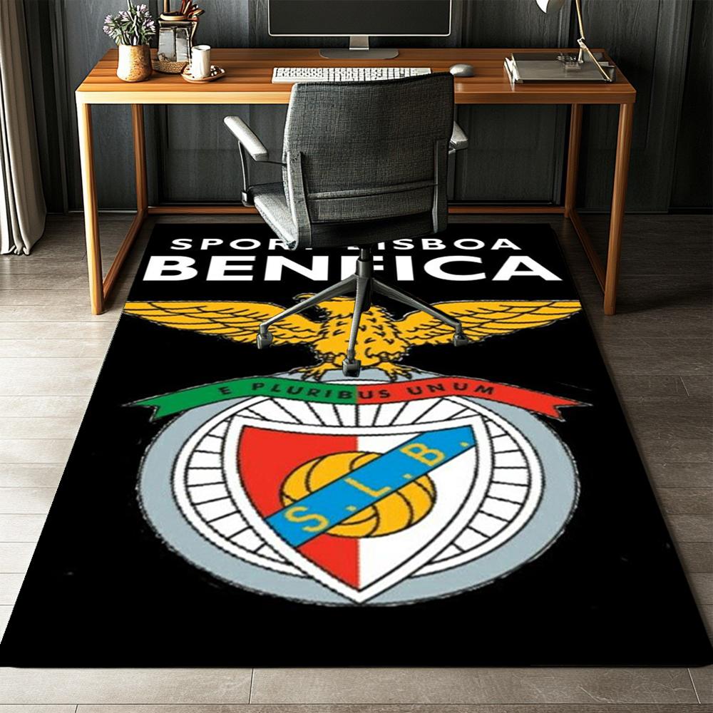 Benfica Bedruckter Teppich, Teppich, für Bürostuhl Wohnzimmer Schlafzimmer Küchenraum Dekor Geschenke.