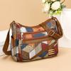 Versatile Middle-aged Women's Bag Cross-border Women's Soft Leather Backpack New Fashionable 3D Lattice Large-capacity Messenger Bag